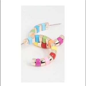 NEW Roxanne Assoulin Beaded Hoop Earrings